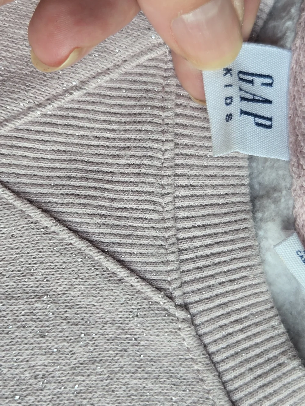 GAP Kids Puff Sleeve Crewneck Dress - Pale Pink